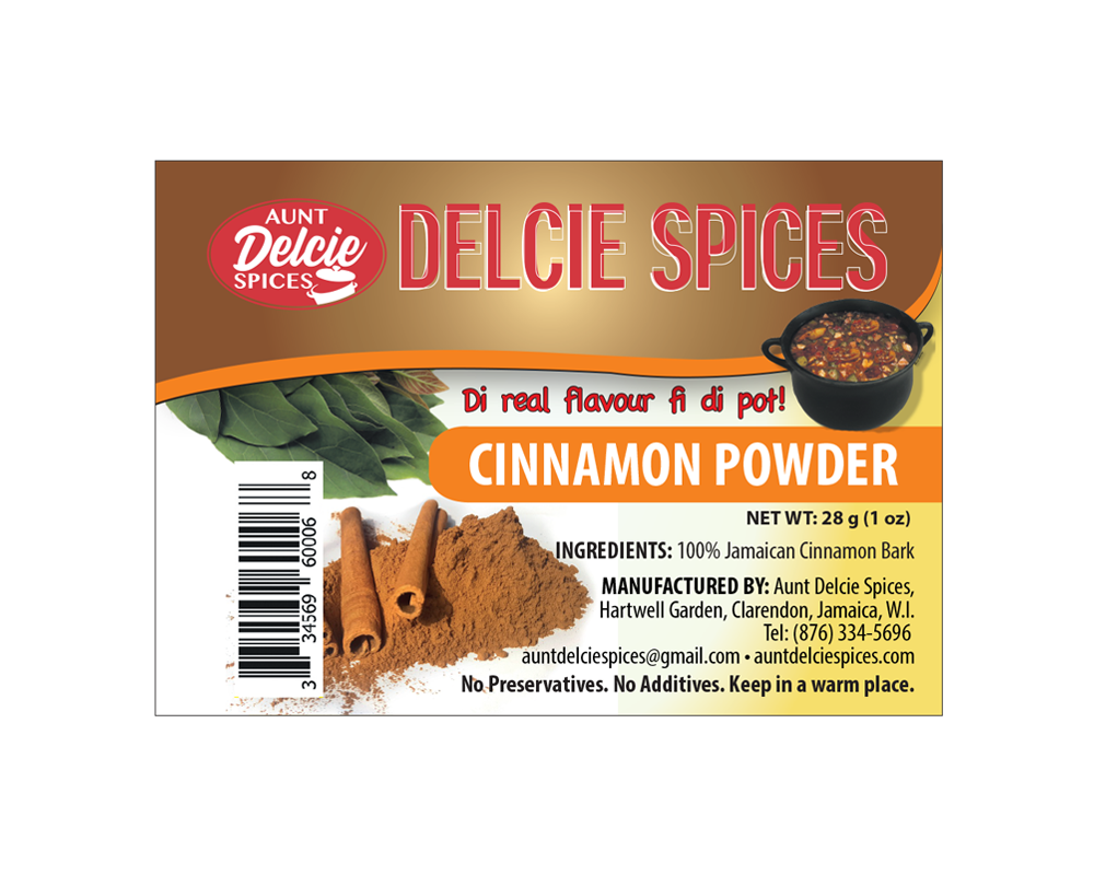 Cinnamon Powder Aunt Delcie Spices